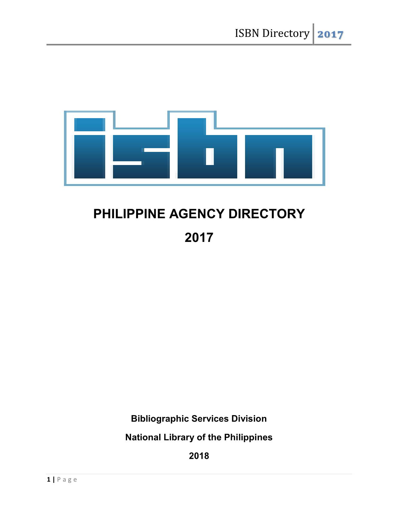 2017 Publishers Directory