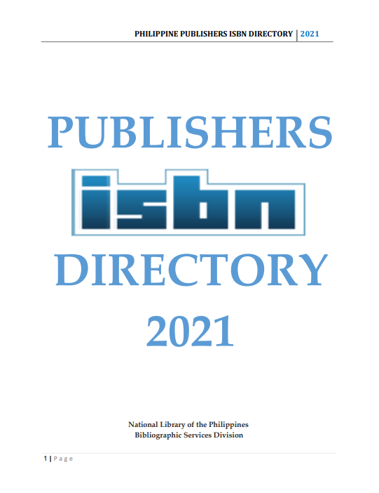 2021 Publishers Directory
